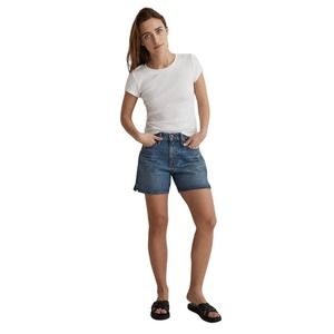 Madewell relaxed mid length denim shorts